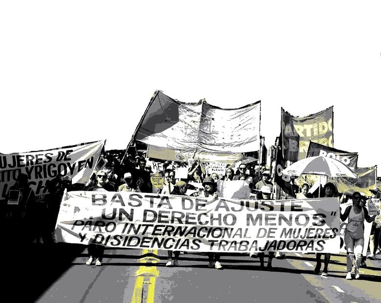 Paro internacional de mujeres y disidencias trabajadoras, Posadas, Misiones 2024.